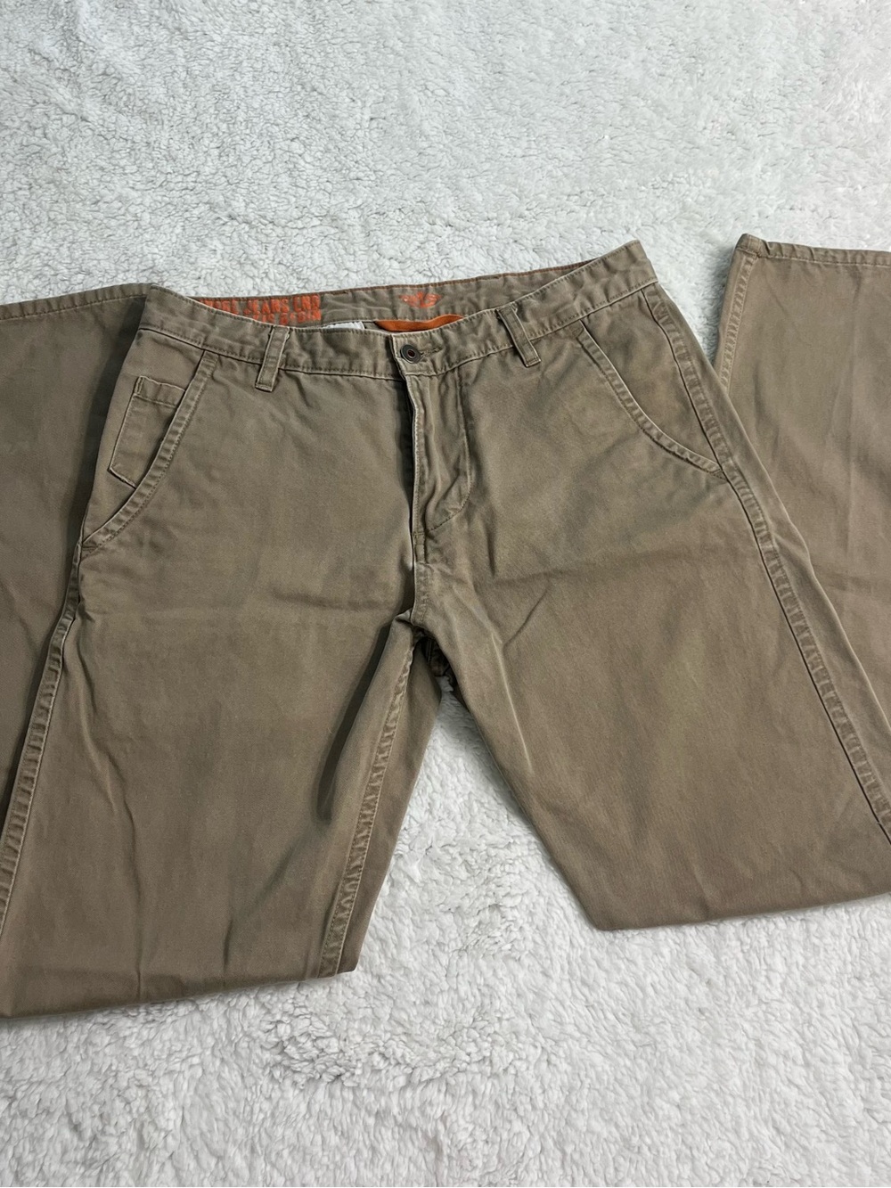 Men's Khaki Chino Pants Casual Trousers
